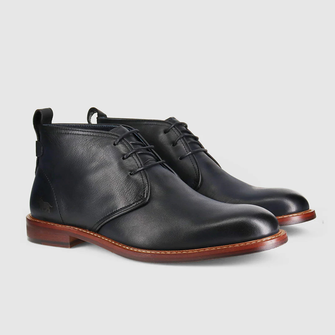 Wild Rhino Bail Lace Up Boot Black