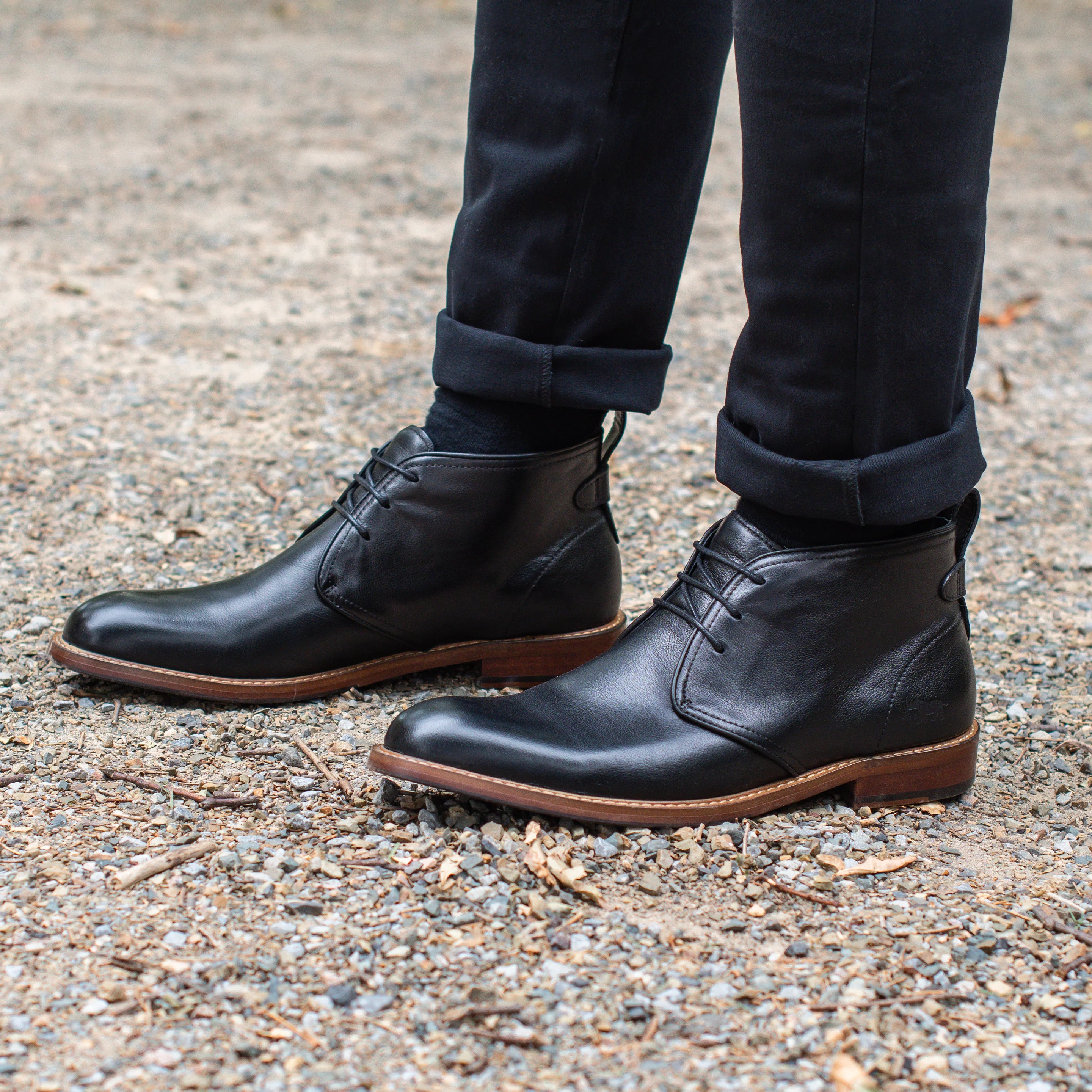 Wild Rhino Bail Lace Up Boot Black