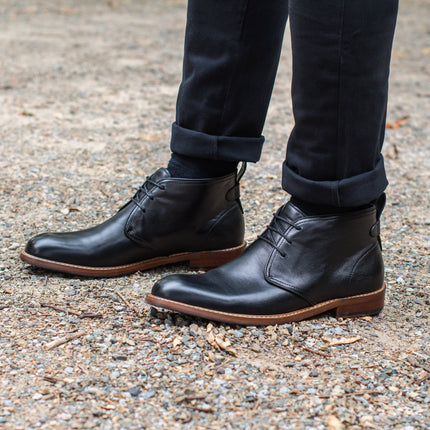 Wild Rhino Bail Lace Up Boot Black