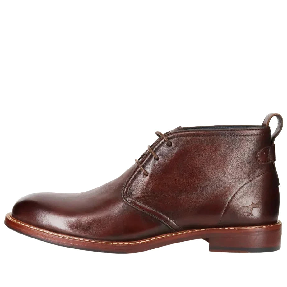 Wild Rhino Bail Lace Up Boot Dark Brown