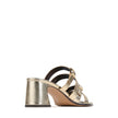 EOS Bas Slide Heels Soft Gold Leather