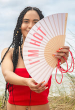 Load image into Gallery viewer, Fisura 'I'm Hot' Hand Fan With Gift Box Beige
