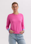 Zaket & Plover Elbow Patch Jumper Pink