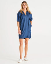 Load image into Gallery viewer, Betty Basics Mahalo Denim Dress Blue Wash
