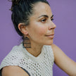 DENZ Birdcage & Bird Earrings Black/ Duckegg