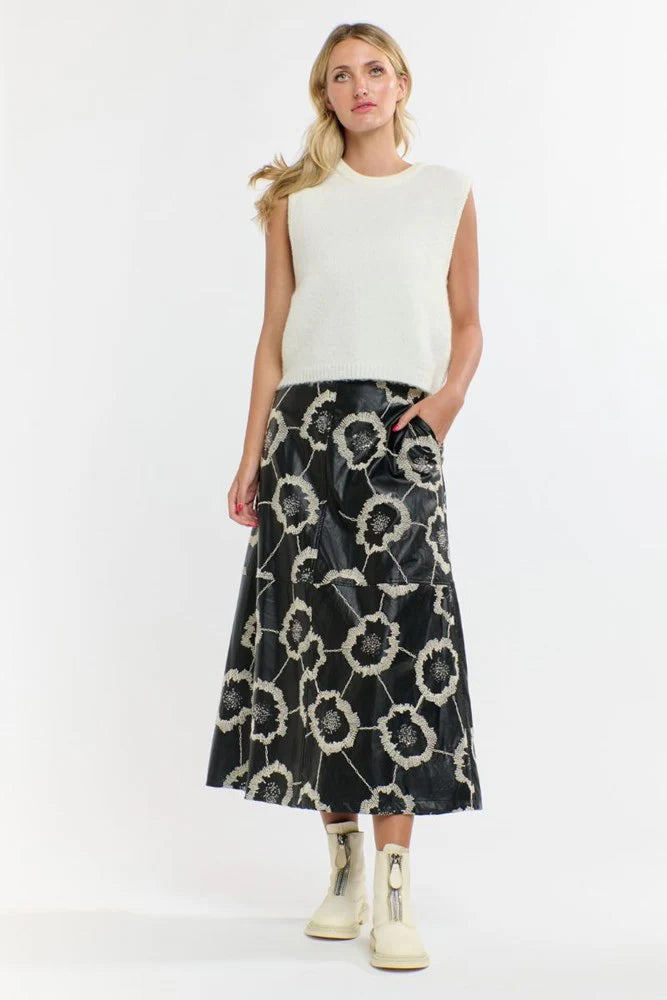 365 Days Florence PU Skirt Black