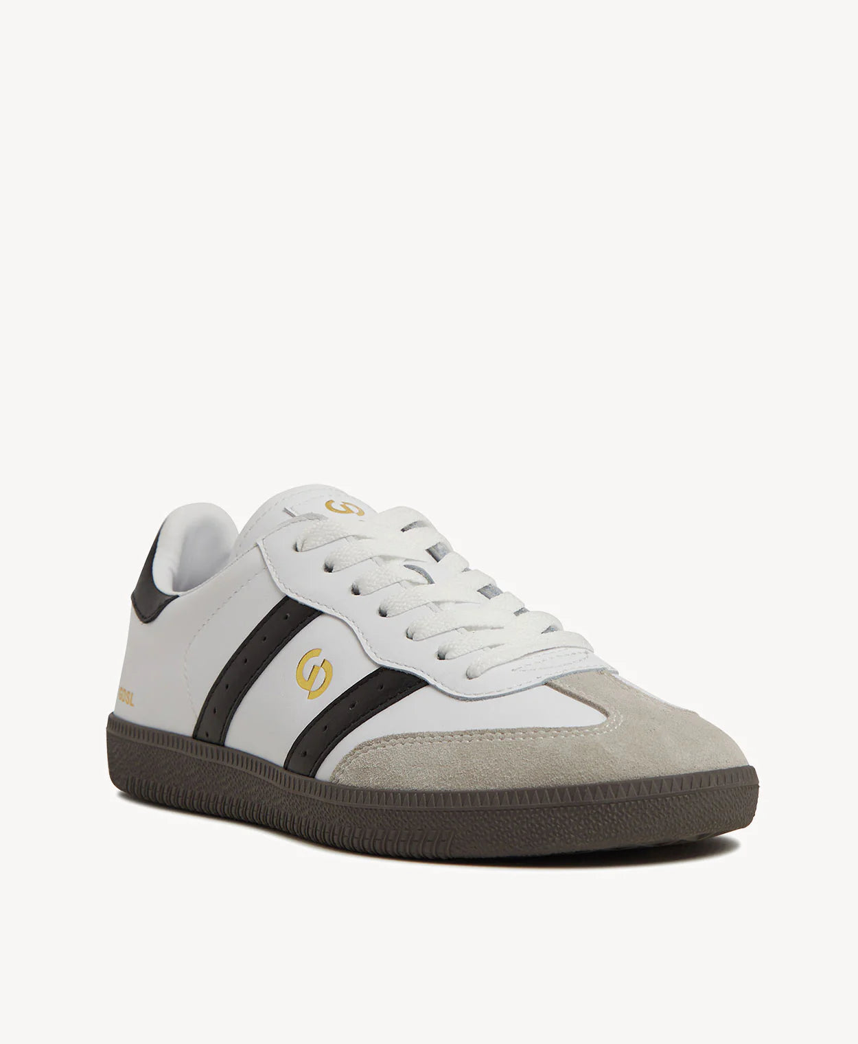 Goodsole 2001 Parallel White/Black Mens Leather Sneaker