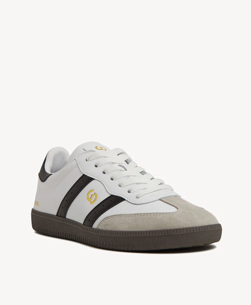Goodsole 2001 Parallel White/Black Mens Leather Sneaker