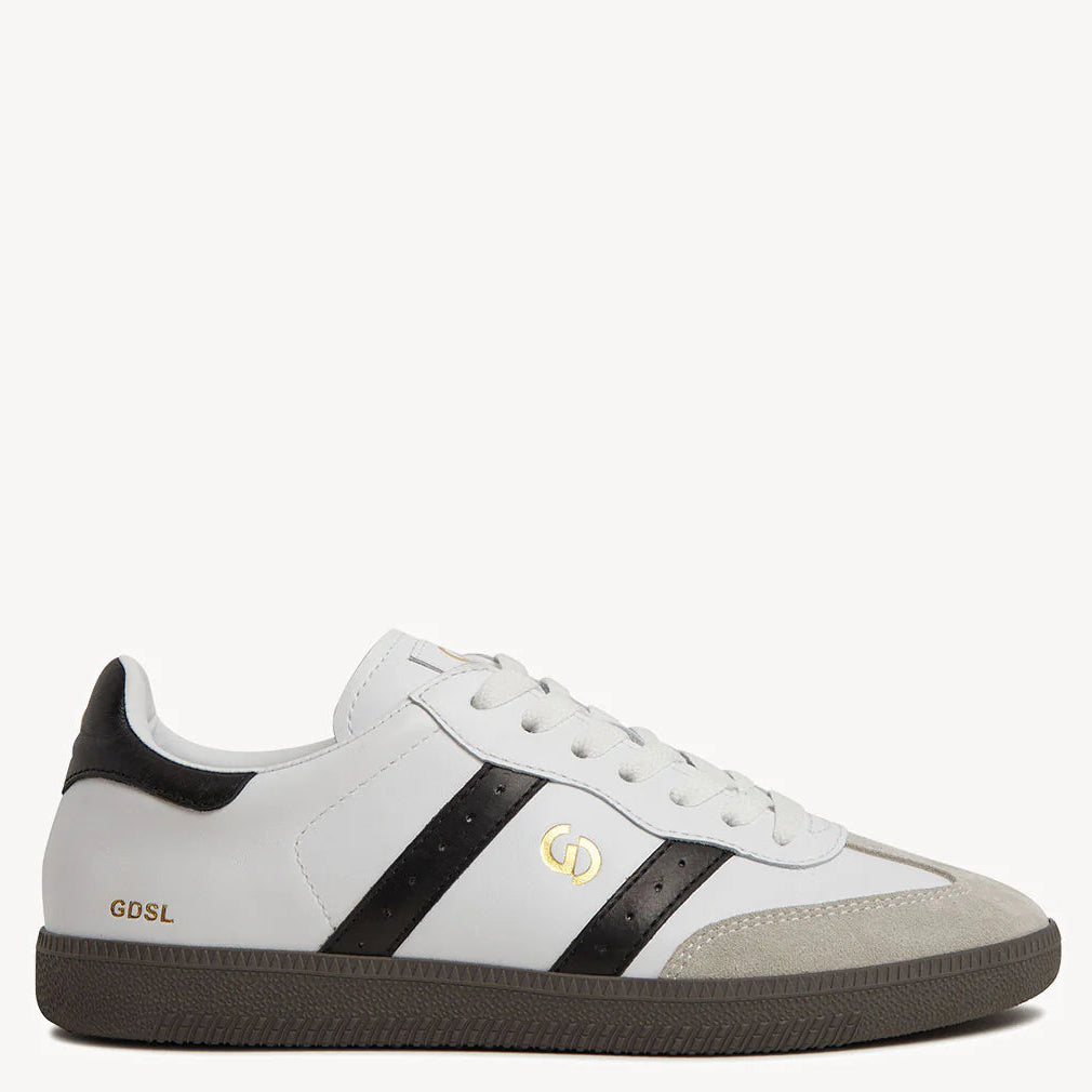 Goodsole 2001 Parallel White/Black Mens Leather Sneaker
