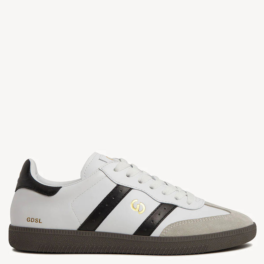 Goodsole 2001 Parallel White/Black Mens Leather Sneaker
