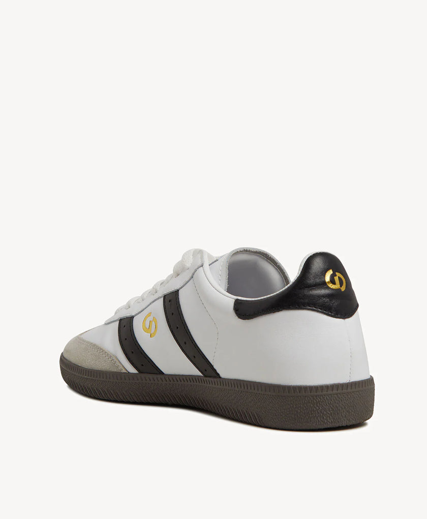 Goodsole 2001 Parallel White/Black Mens Leather Sneaker