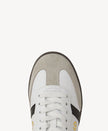 Goodsole 2001 Parallel White/Black Mens Leather Sneaker