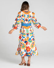 Load image into Gallery viewer, Boom Shankar Quinn Linen Dress Tuscan Garden
