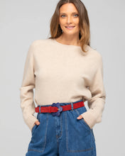 Load image into Gallery viewer, Boom Shankar Flower Belt Sienna Red Suede
