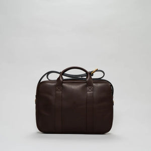 ATKM Marquis Leather Briefcase Australian Chestnut