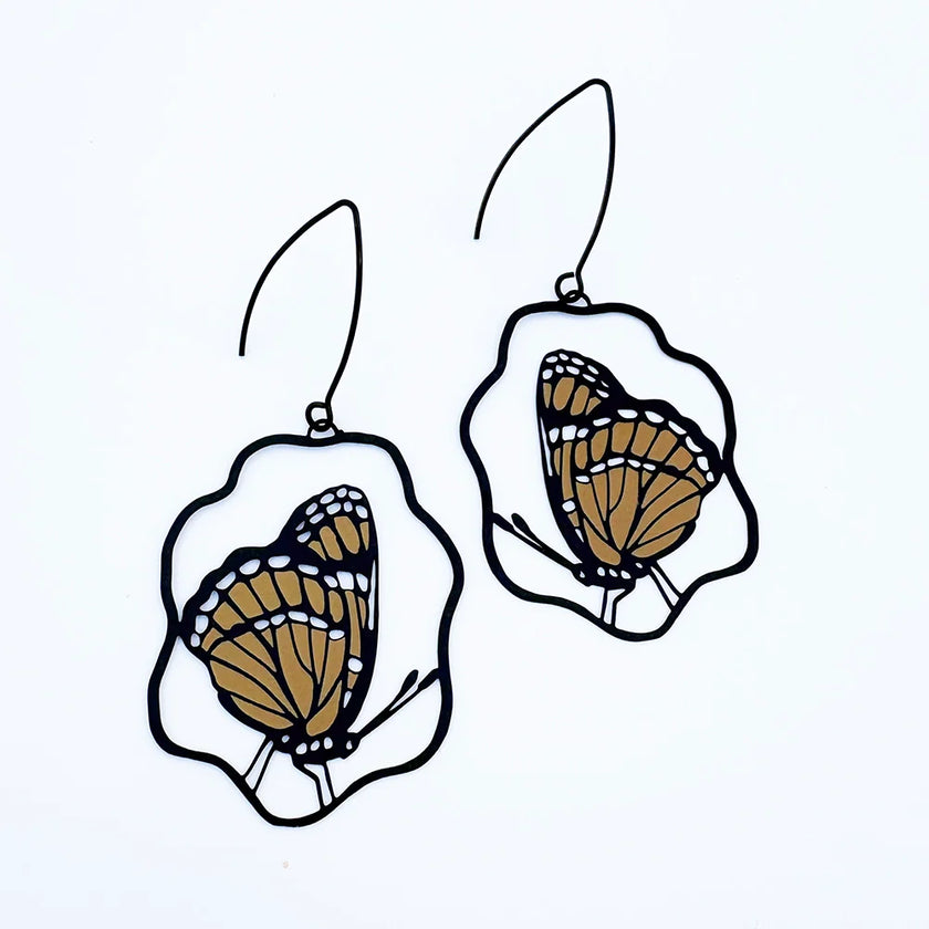 DENZ Monarch Butterfly Earrings