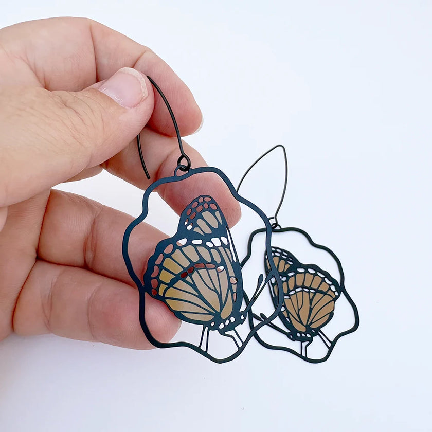 DENZ Monarch Butterfly Earrings