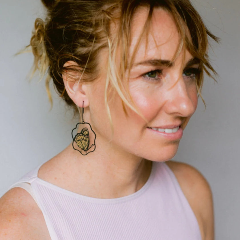 DENZ Monarch Butterfly Earrings