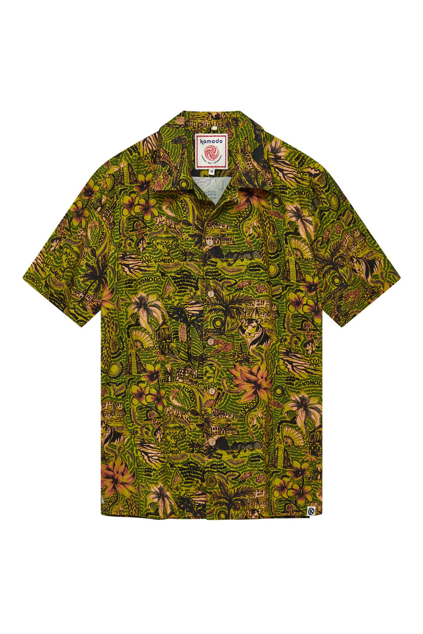 Komodo Spindrift Shirt Come To Bali Green