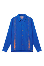 Load image into Gallery viewer, Komodo Nile Embroidered Shirt Saphire Blue

