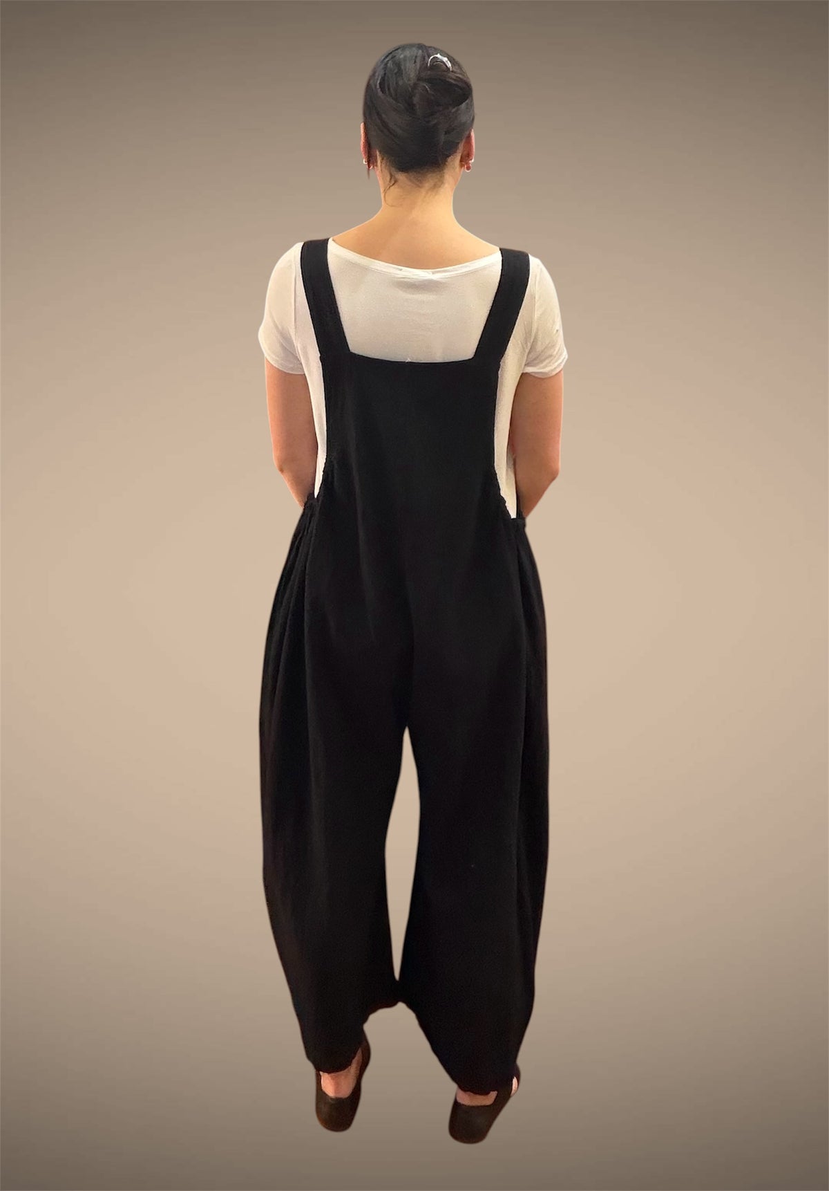 Tibet House AS41 Thick Cotton 3 Pocket Overalls Black
