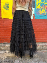 Load image into Gallery viewer, Trio Rouge Beth Tulle Skirt Black
