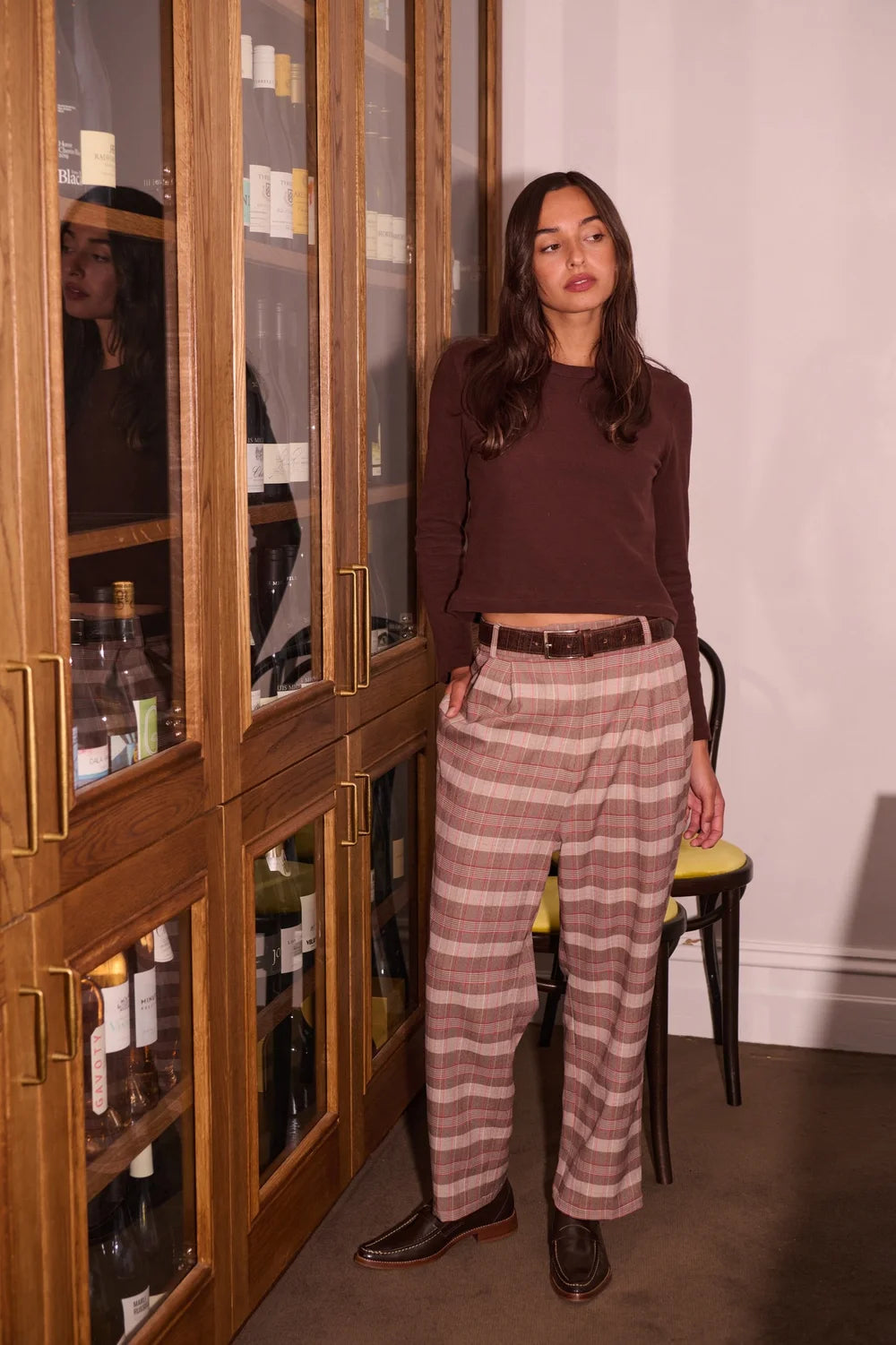 Barry Made Brick Pant Camel Check