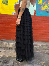 Load image into Gallery viewer, Trio Rouge Beth Tulle Skirt Black
