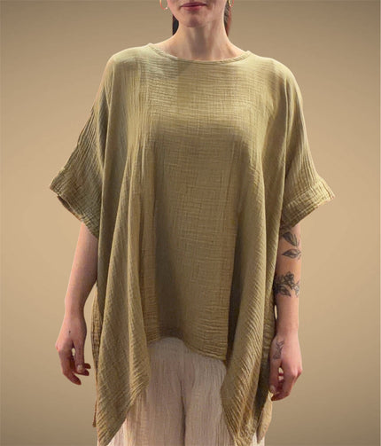 Tibet House LC01 Anjuna Cotton Poncho Olive