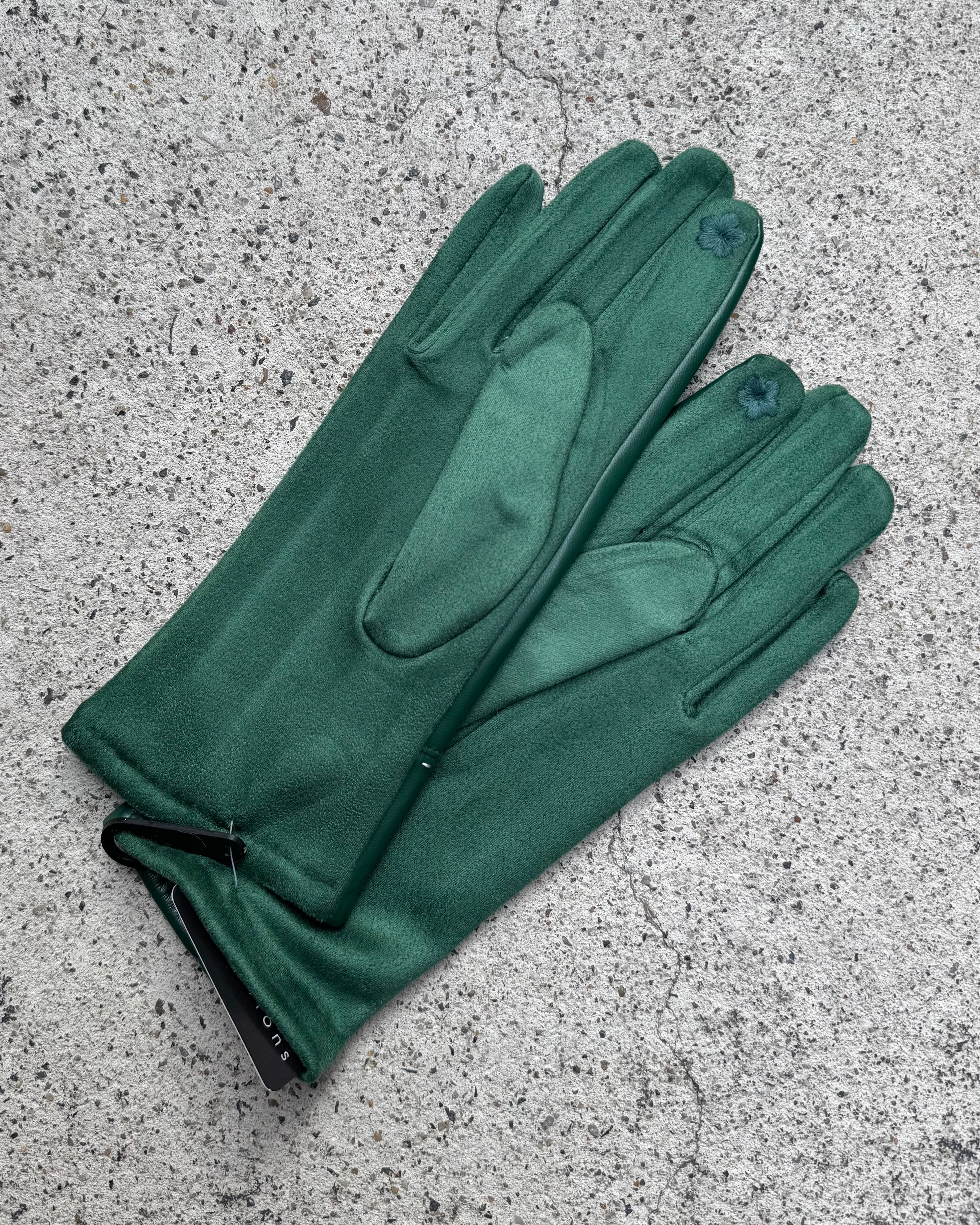 Cinnamon Creations GL031 Faux Leather Glove Green