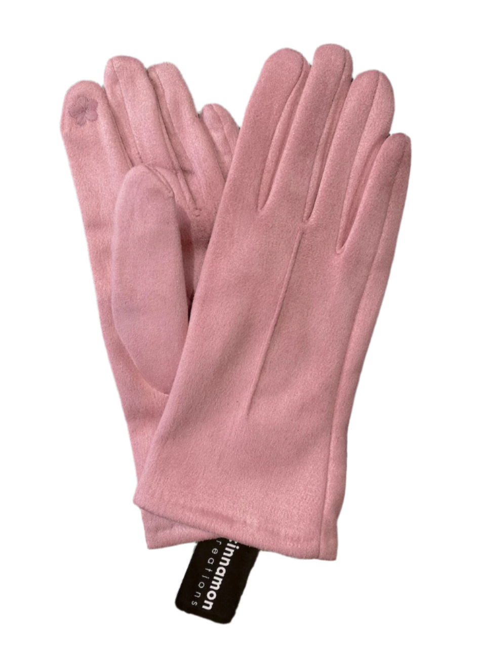 Cinnamon Creations Plain Suedette Gloves Pink