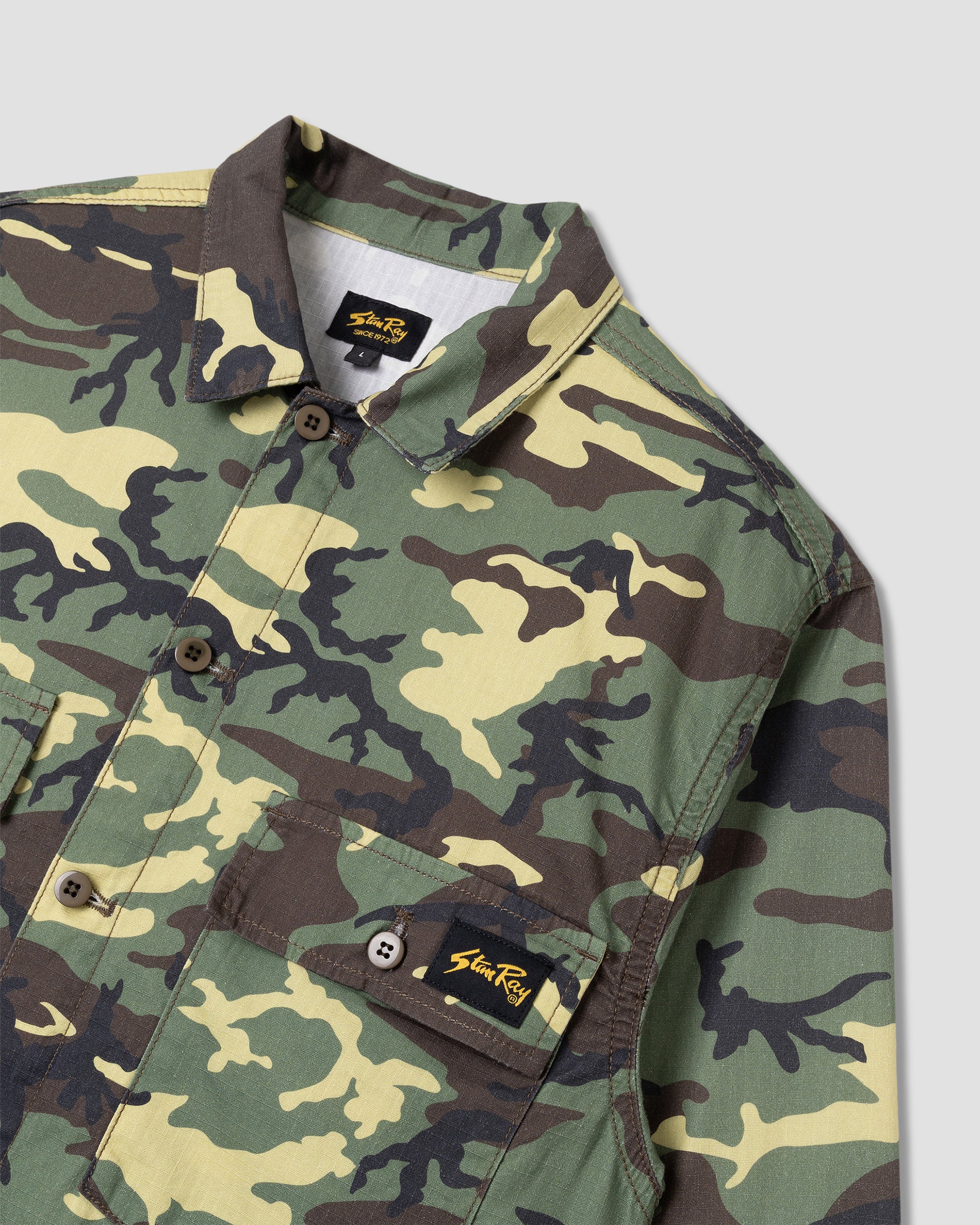 Stan Ray CPO Shirt Woodland DPM Ripstop