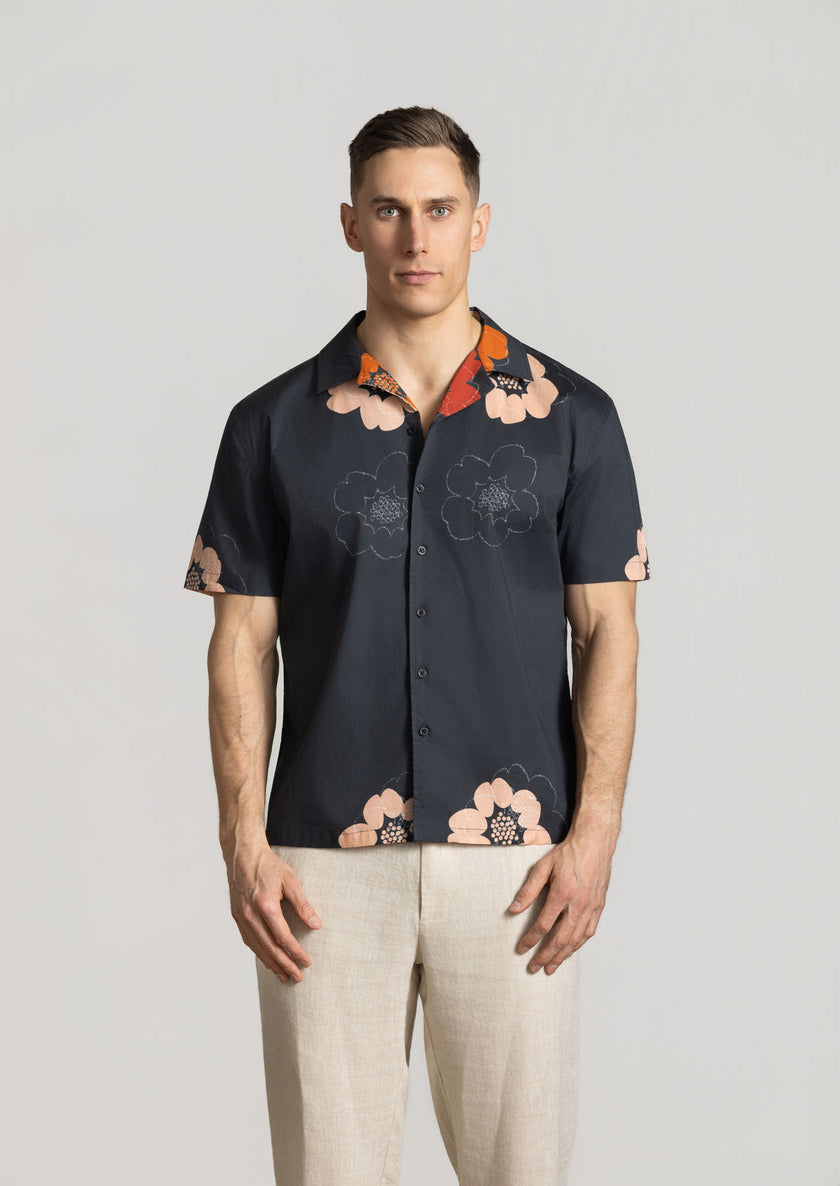 Cutler & Co Will Short Sleeve Shirt Deep Navy