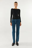 Madison The Label Caden Long Sleeve Top Black