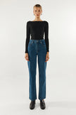 Madison The Label Caden Long Sleeve Top Black