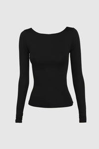Madison The Label Caden Long Sleeve Top Black