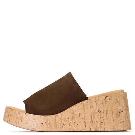 EOS Caria Wedges Chestnut Suede