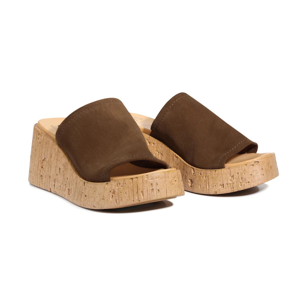 EOS Caria Wedges Chestnut Suede