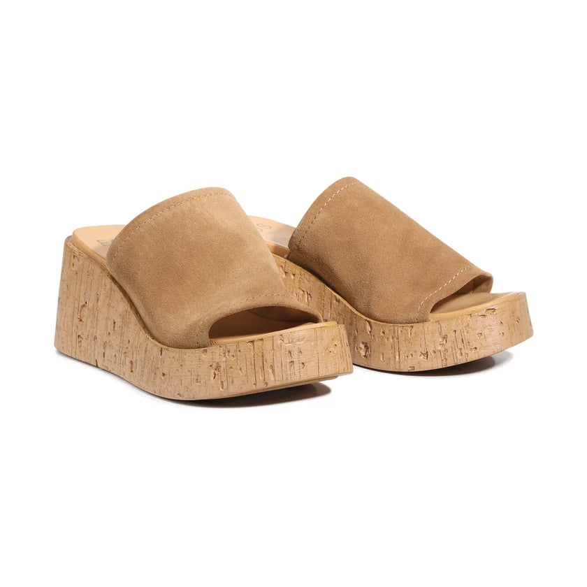 EOS Caria Wedges Tan Suede