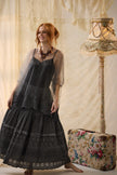 Miss Rose Sister Violet Chantilly Lace Edged Top Mist