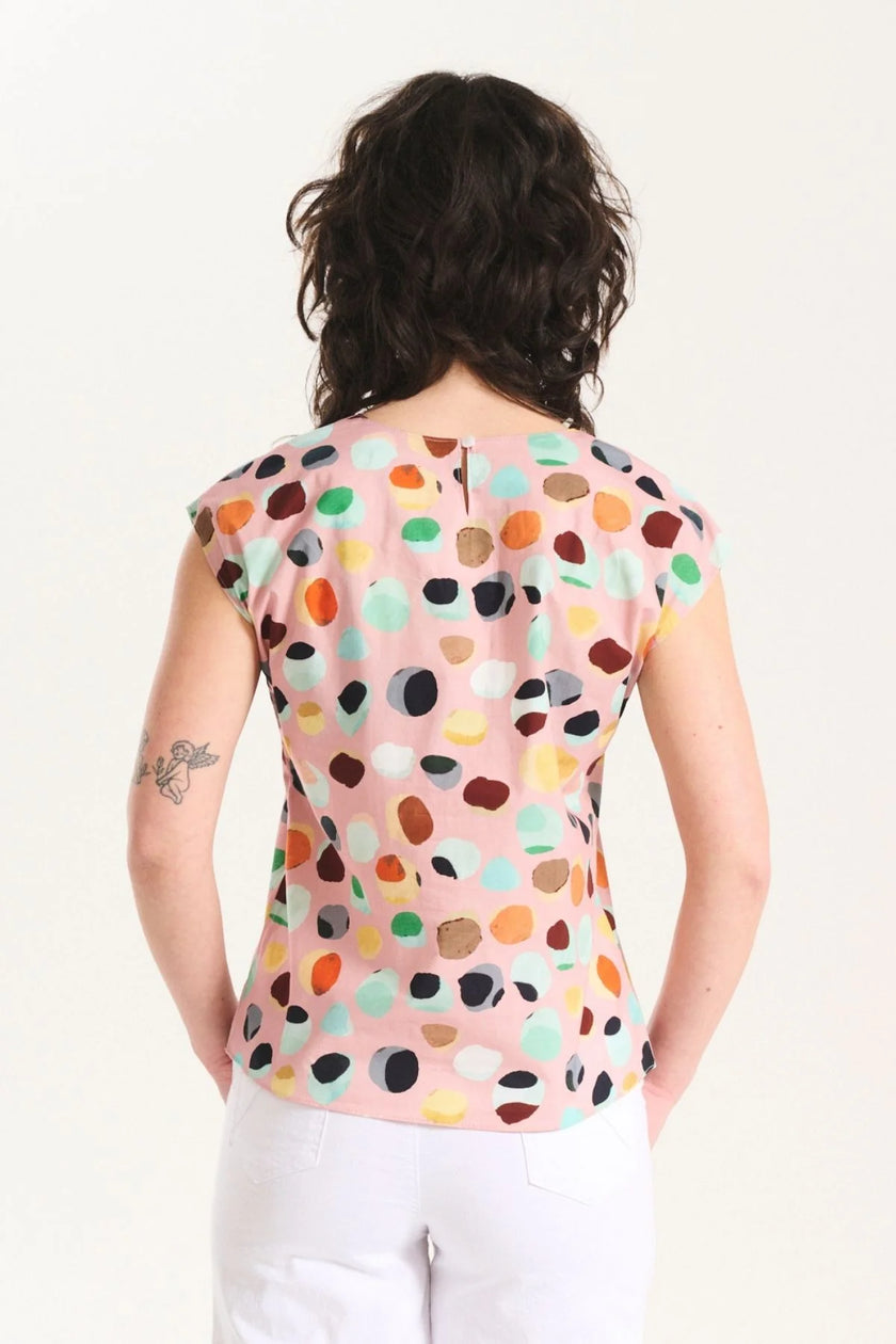 Olga De Polga Confetti Tee Pink Cotton