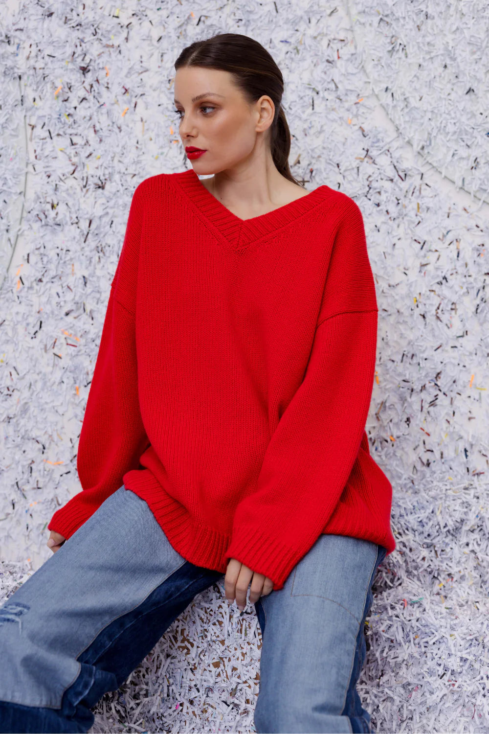 M. A. Dainty Cradle Jumper Red Apple