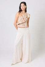 Load image into Gallery viewer, Traffic People Cream Tea Aurora Wide Leg Trousers Cream
