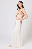Traffic People Cream Tea Aurora Wide Leg Trousers Cream