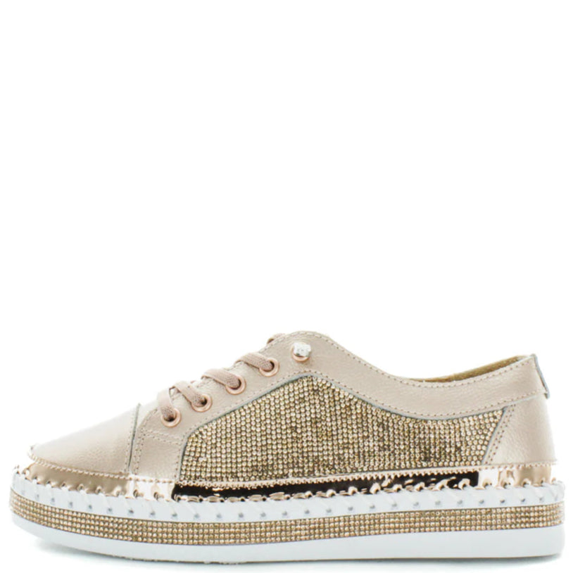 Just Bee Cristel Rose Gold Smooth Leather