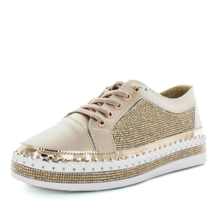 Just Bee Cristel Rose Gold Smooth Leather
