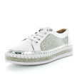 Just Bee Cristel White Smooth Leather
