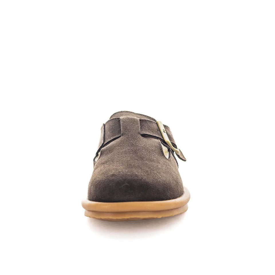 Just Bee Cubby Clogs Chocolate Suede