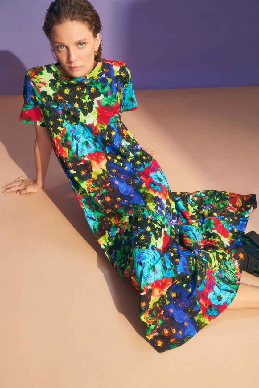 Elk Holst Tshirt Dress Apelle Print