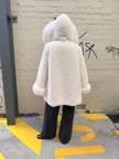 Cinnamon Creations F109 Fluffy Hooded Jacket Ivory